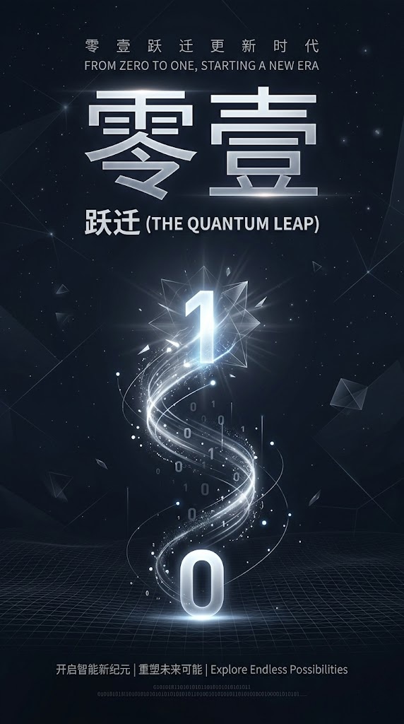零壹跃迁品牌视觉海报 1